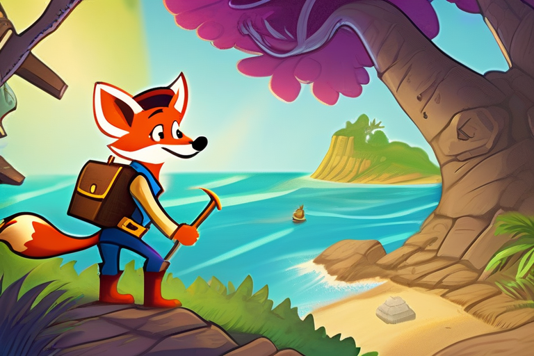 The cover of Captain Fox and the Treasure of Tumblerock Island